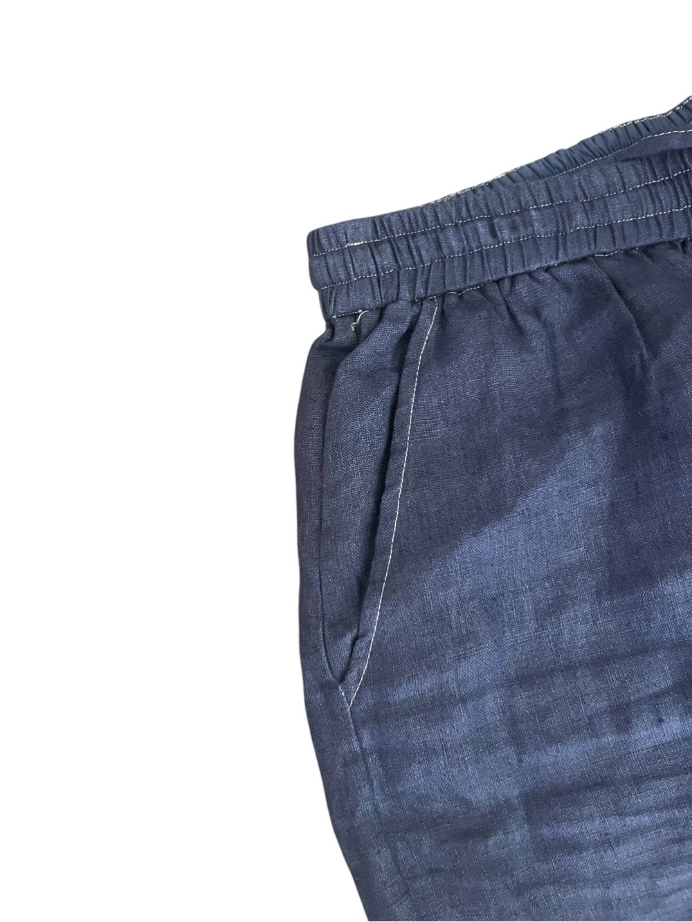 LINTICO 100% Linen Classic Pants Ombré - size L - Picture 3 of 5
